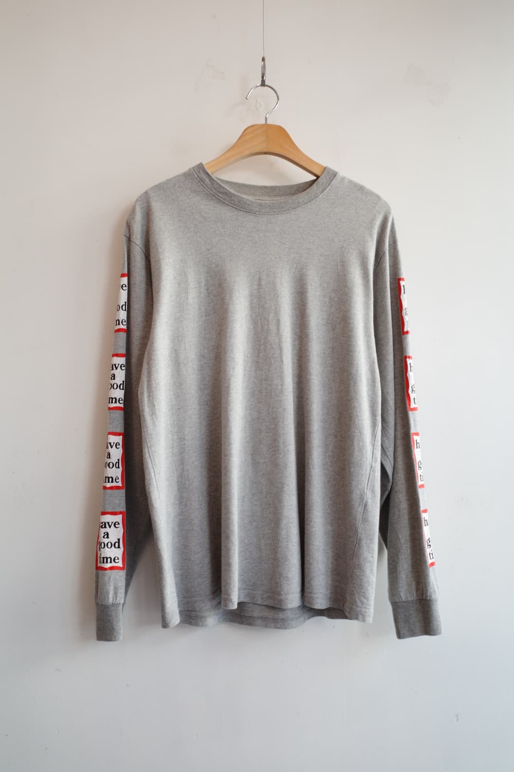 HAVE A GOOD TIME 프린팅 롱슬리브  상품이미지1