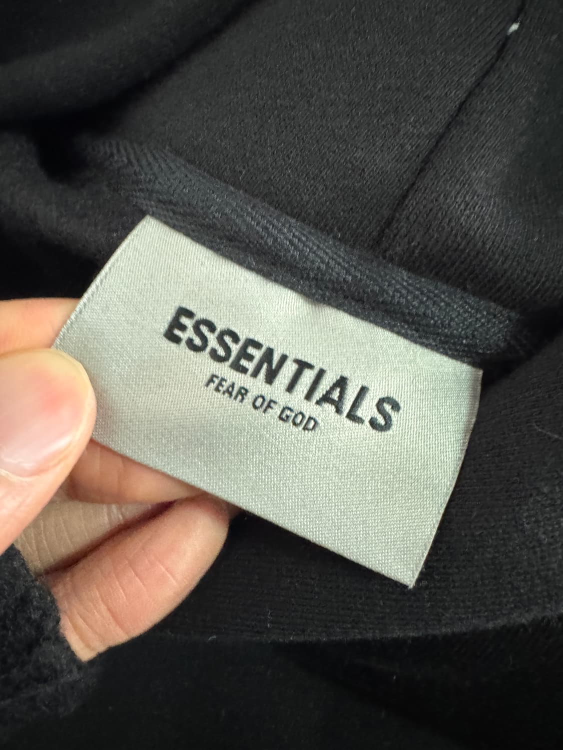 피어오브갓 에센셜 오버핏 기모 후드티 XL~ 블랙 상품이미지3