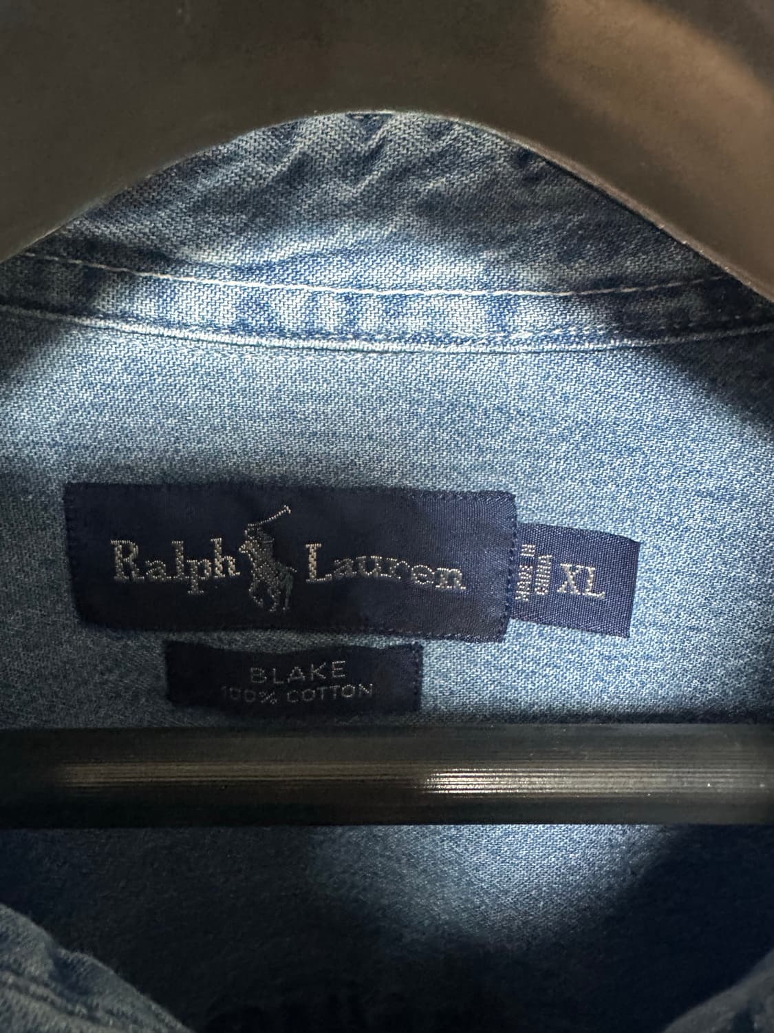 no.178 폴로 랄프로렌 중청데님 셔츠 XXl 상태s급 상품이미지3