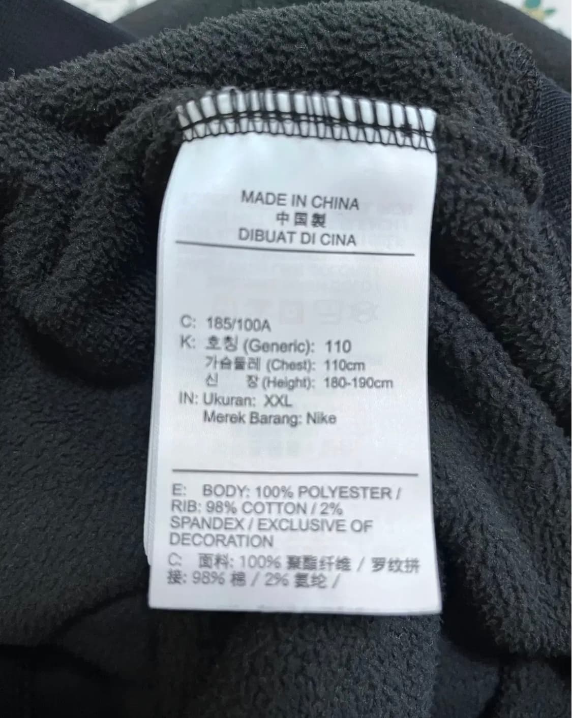 나이키 남성 블랙 후리스후드티셔츠 상품이미지6