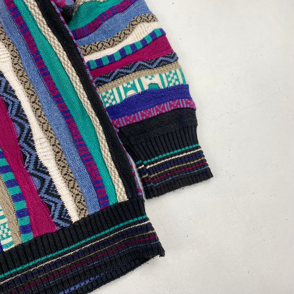 VTG 코튼 케이블 카라 니트 (100) 상품이미지5