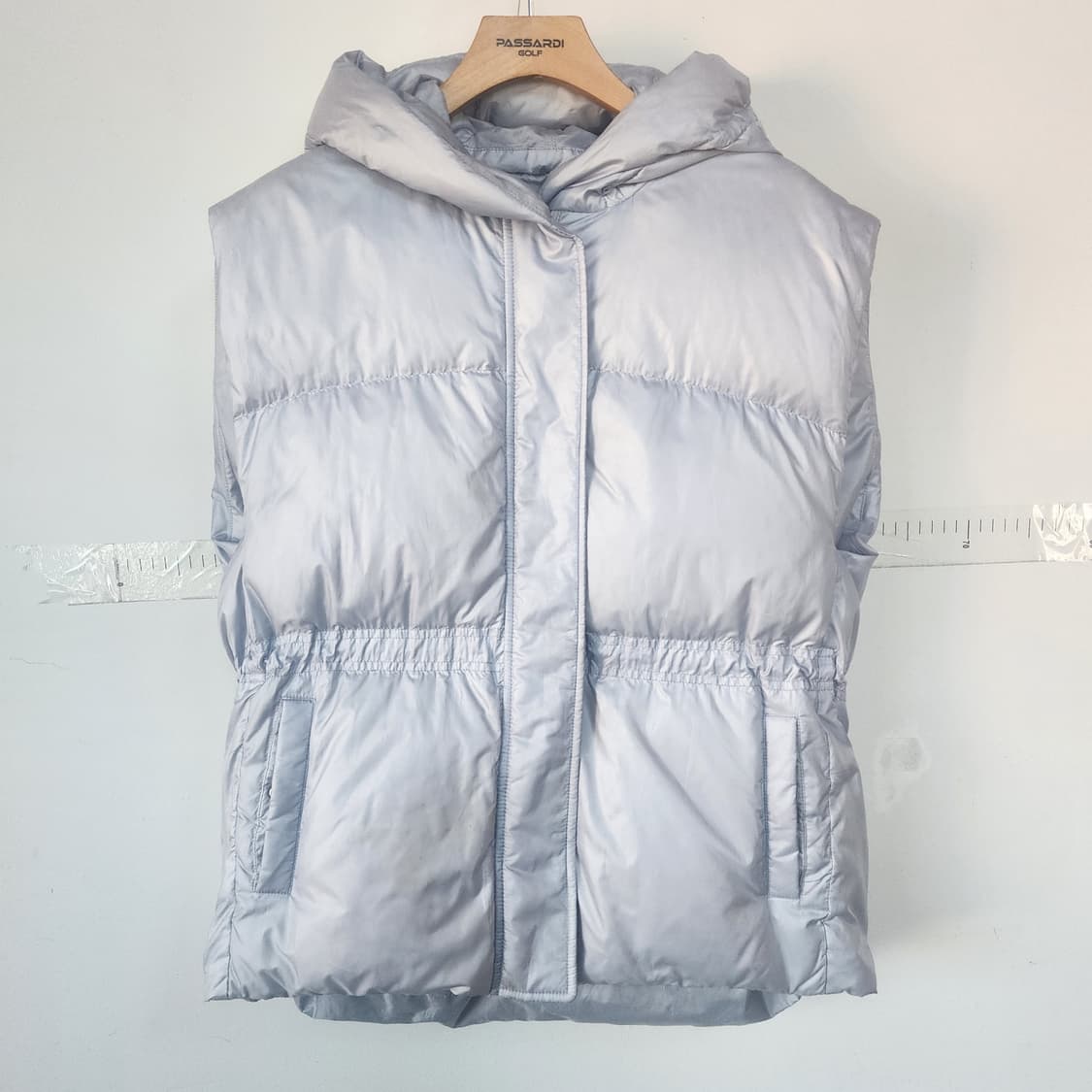 질스튜어트 후드 패딩 조끼 실버 상품이미지1