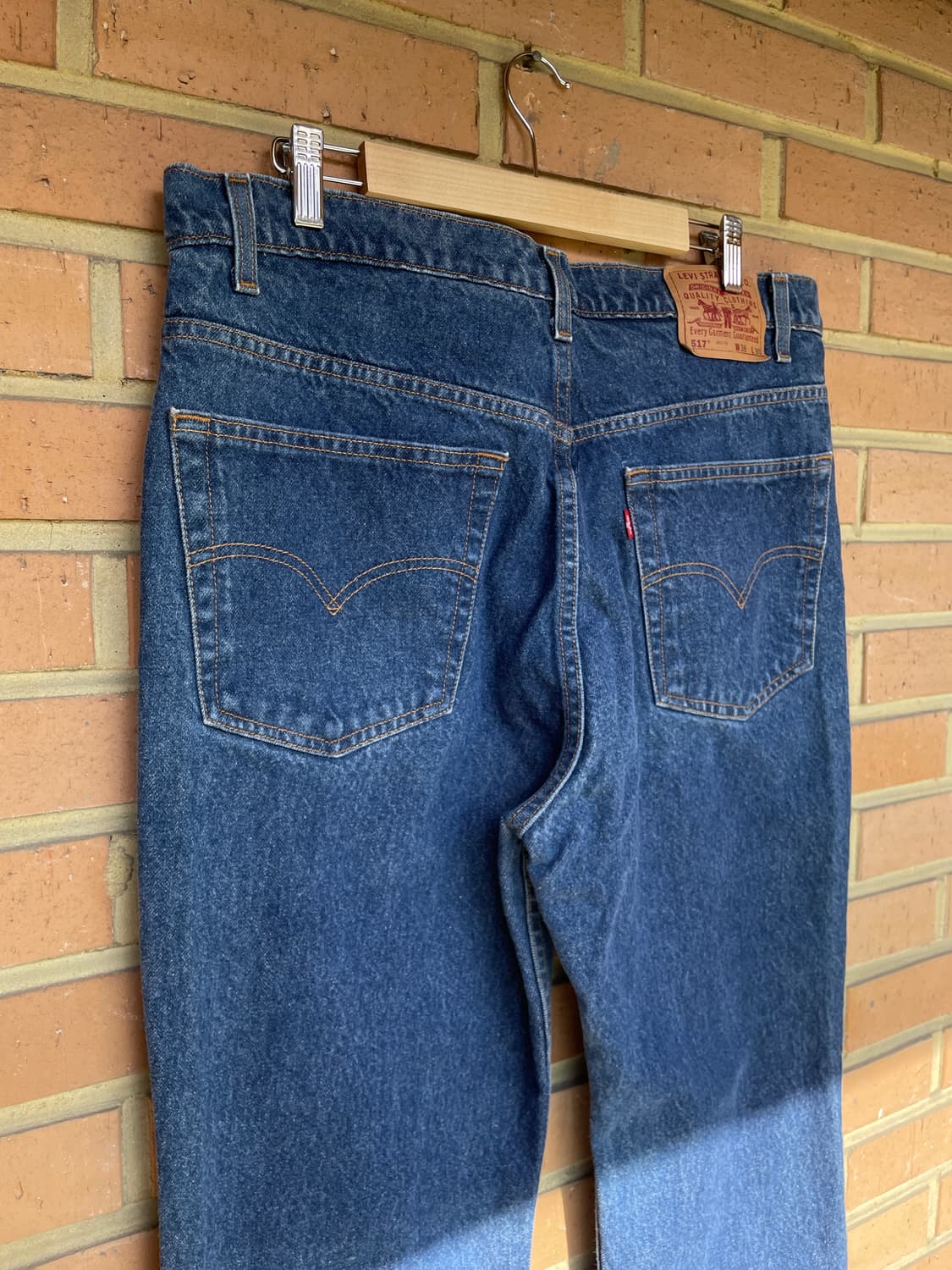 [38x30] 90s 리바이스 517 부츠컷 중청 워싱 진 데님 상품이미지4