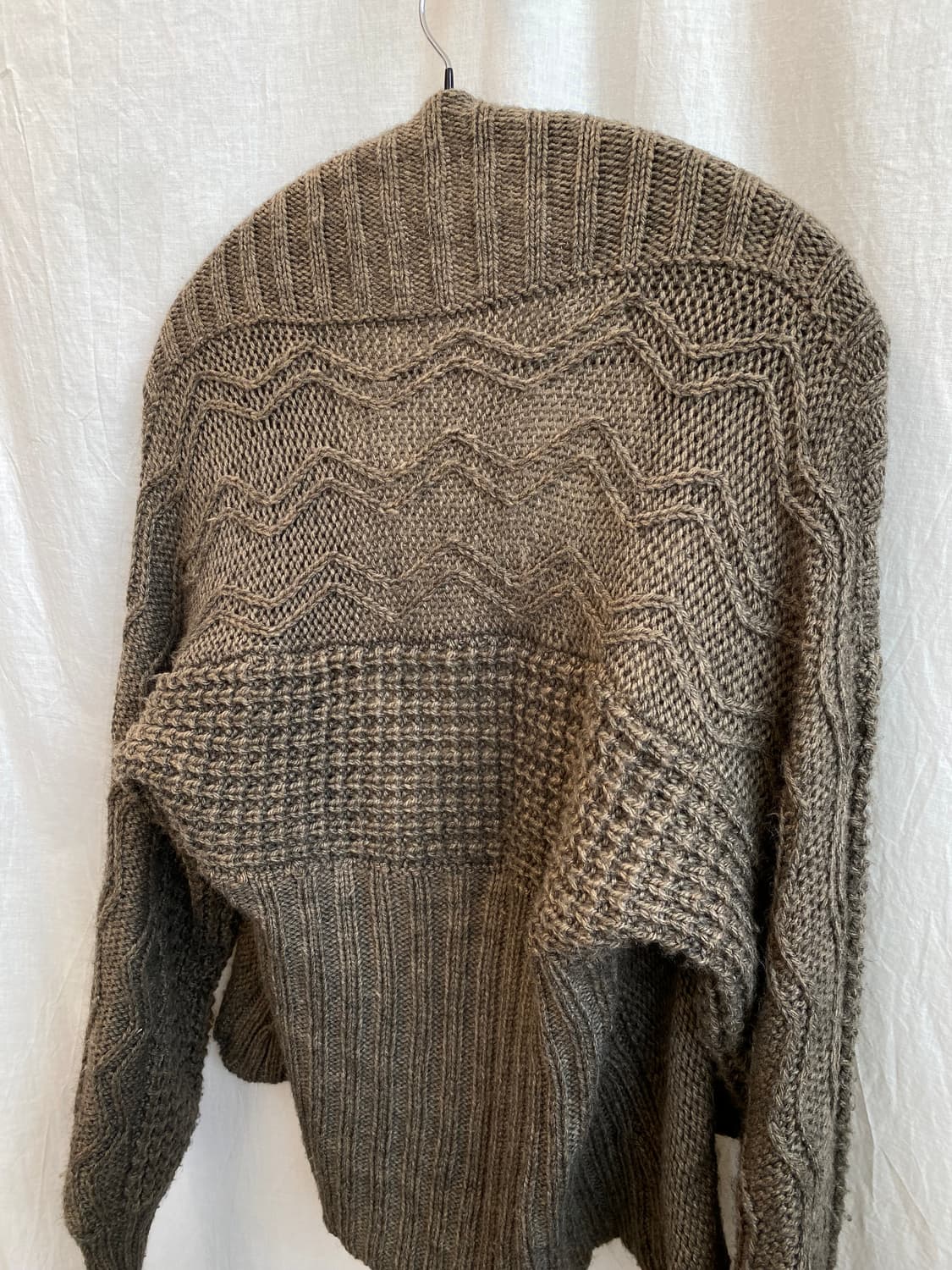 브라운 오픈 니트가디건(M-L) 상품이미지10