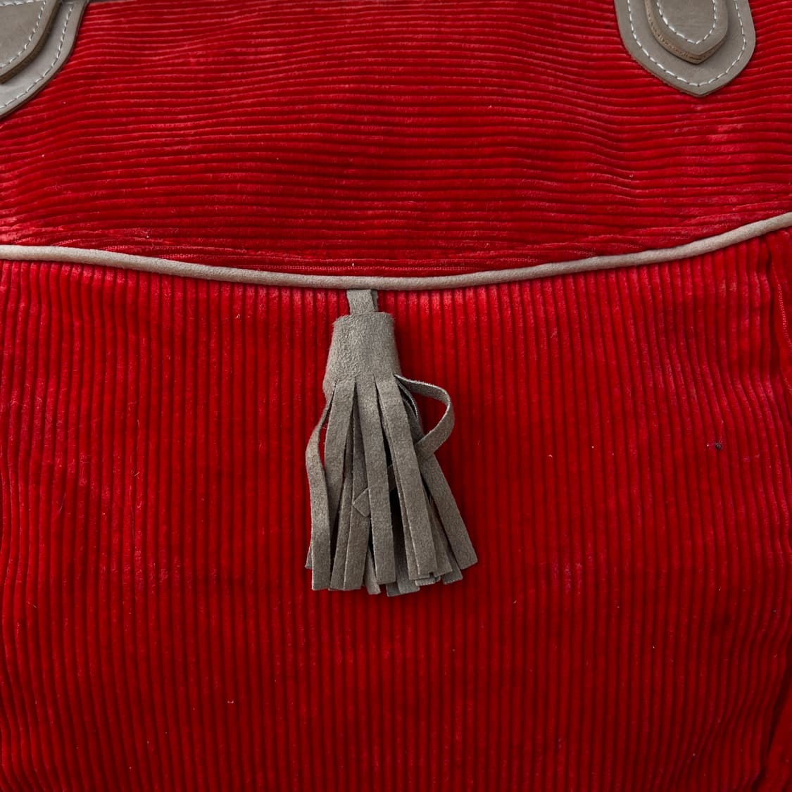 코듀로이 테슬 빈티지 토드백 상품이미지3