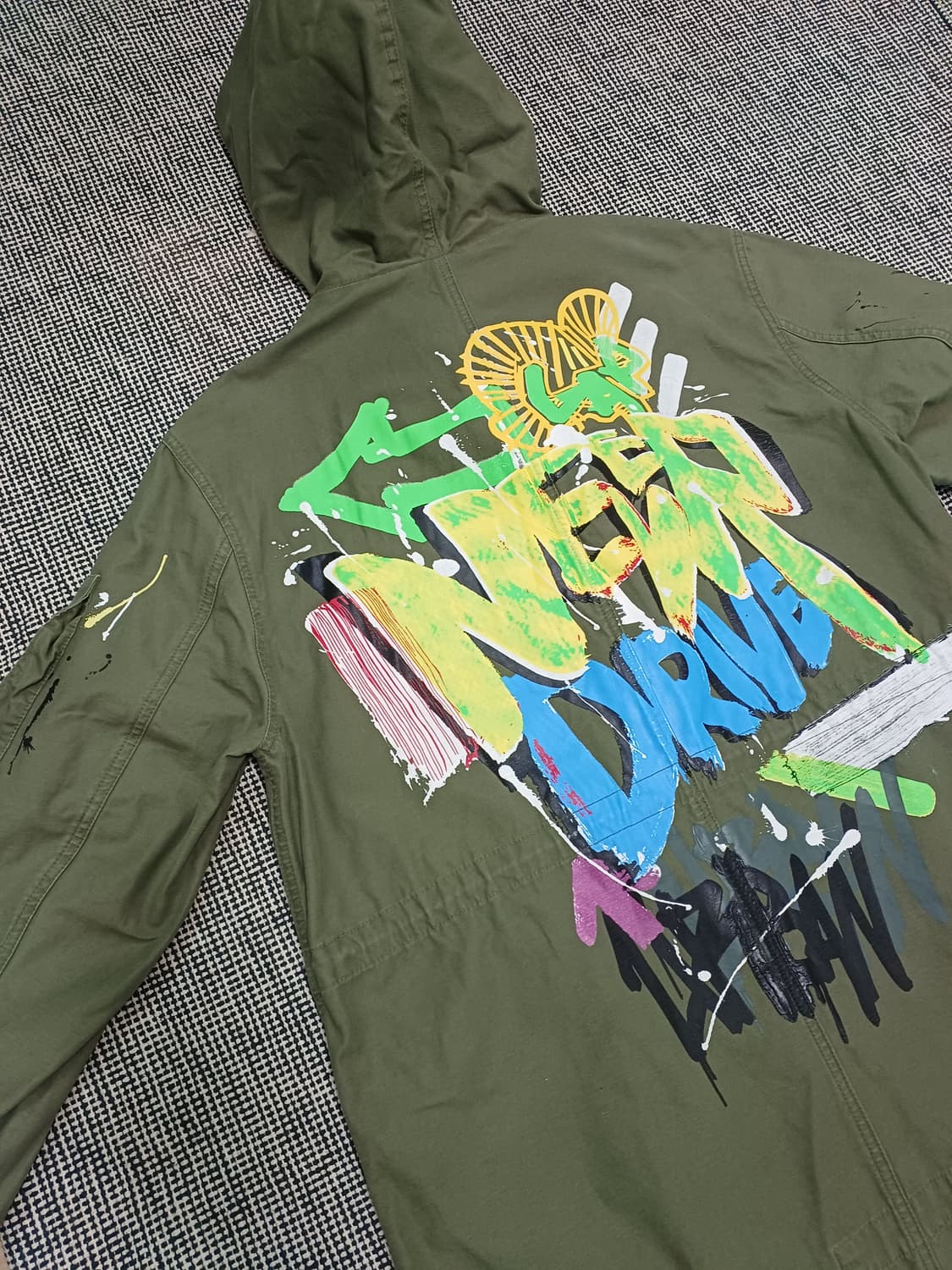 LAP(랩) 그래피티 야상 점퍼  상품이미지6