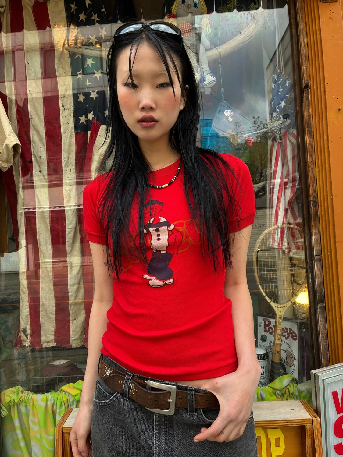 70~80‘s Vintage Popeye Print Tee 상품이미지1