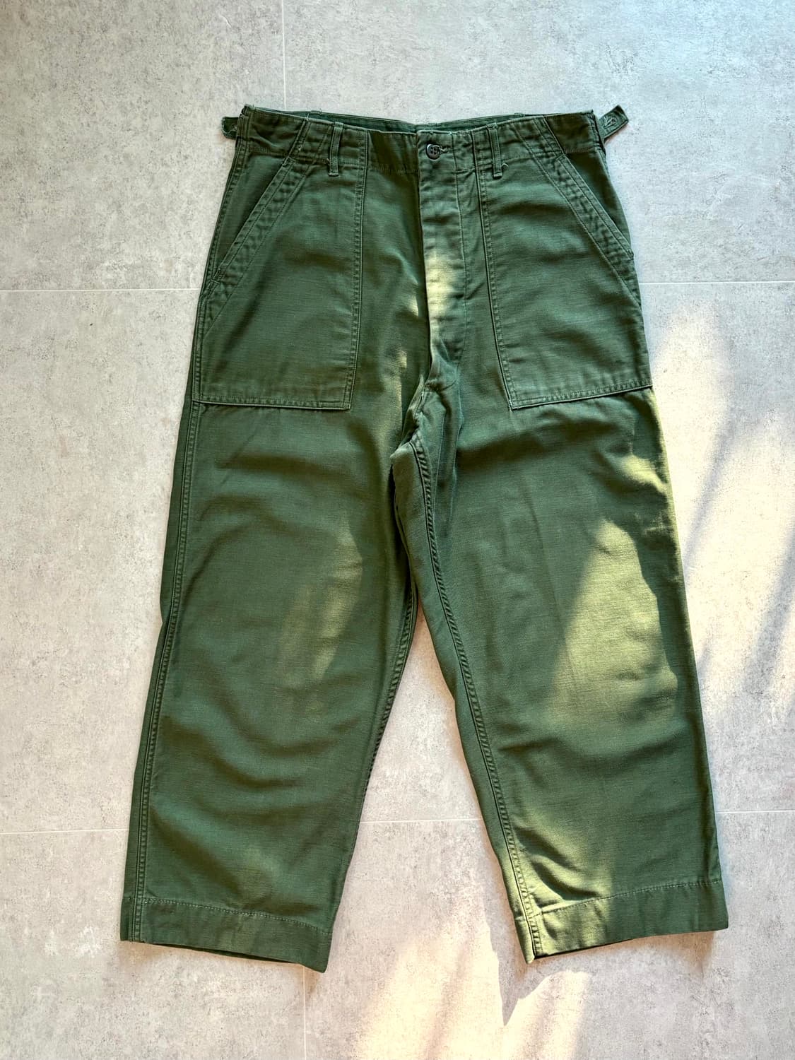 60's 미군 OG 107 퍼티그 팬츠 M(30~32) 전기형 상품이미지1