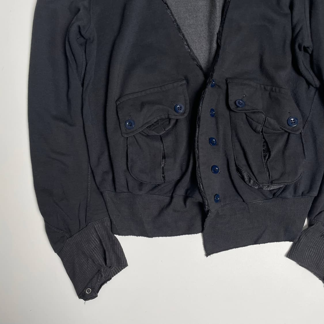 Rna 패치워크 져지 가디건 상품이미지4