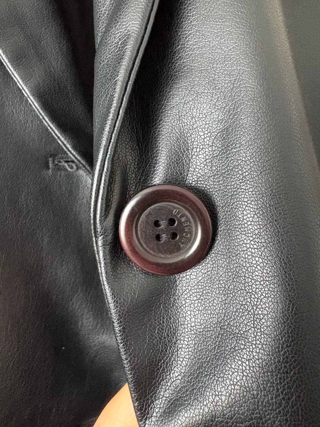 아모멘토 비건레더자켓 가죽자켓 VEGAN LEATHER LONG JACK 상품이미지5