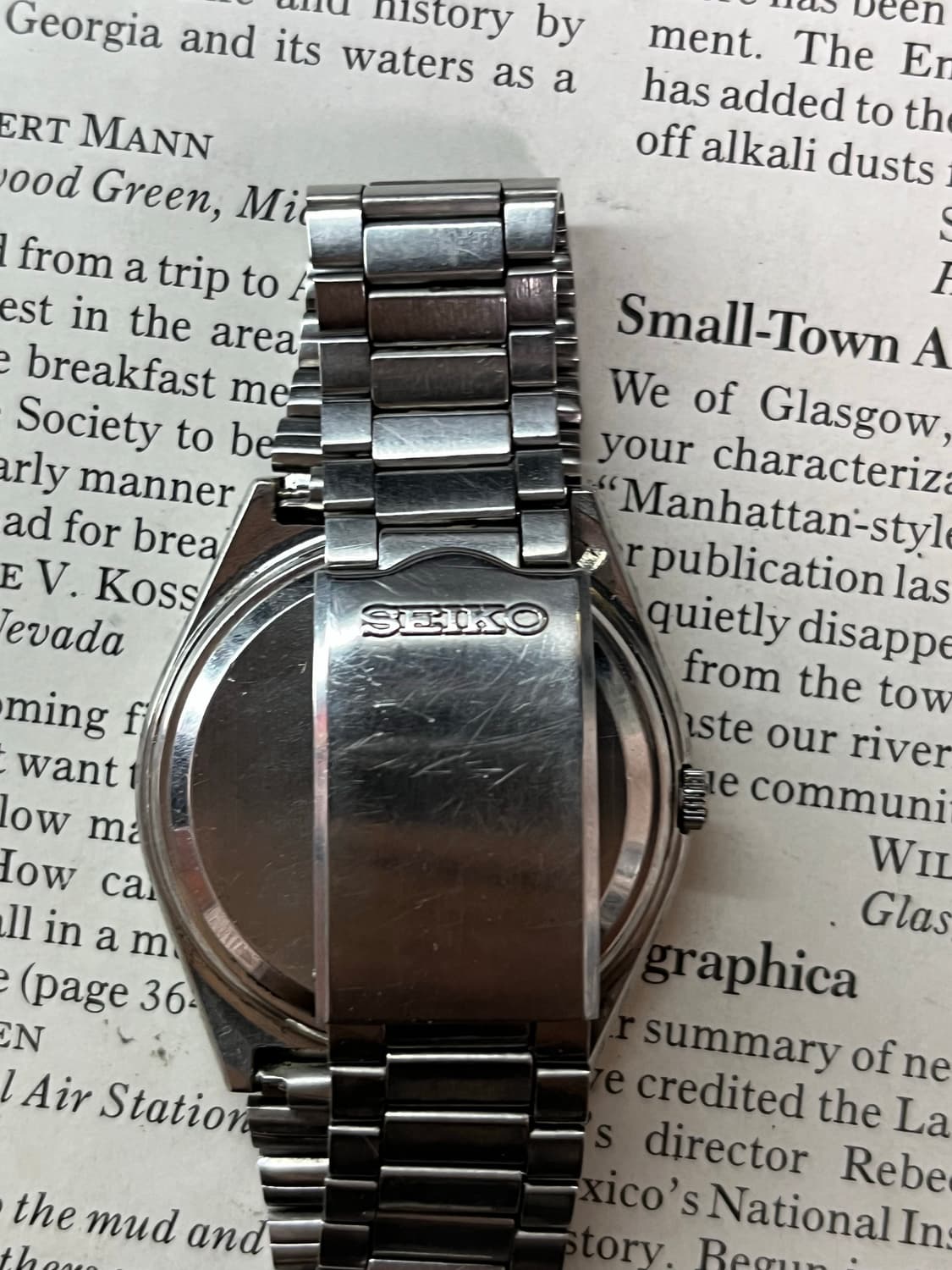 세이코 쿼츠 남성용 빈티지 시계 상품이미지5