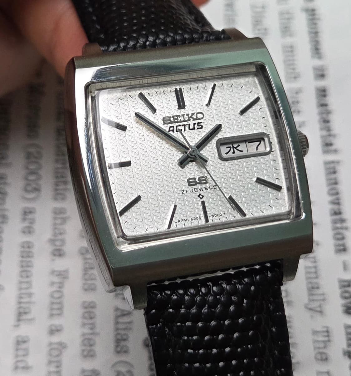 레어] 빈티지 세이코 액투스SS 테레비 순정 입체다이얼 한자 데이데이트  상품이미지10