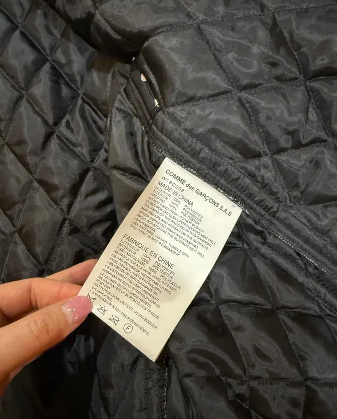 꼼데가르송 도트 패디드 코트 패딩 상품이미지5