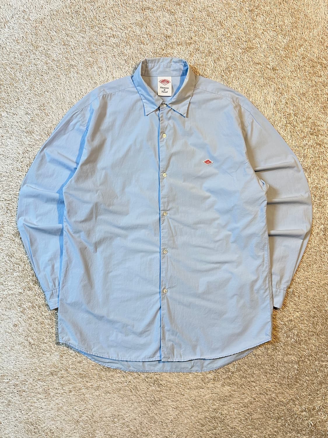 매장판) 23ss 단톤 DANTON 코튼 셔츠 스카이블루 44 상품이미지1