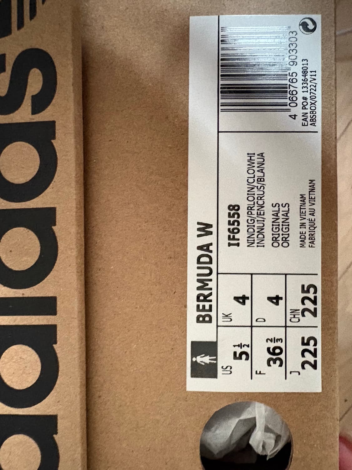 아디다스 버뮤다 나이트 인디고 프리러브 잉크 상품이미지2