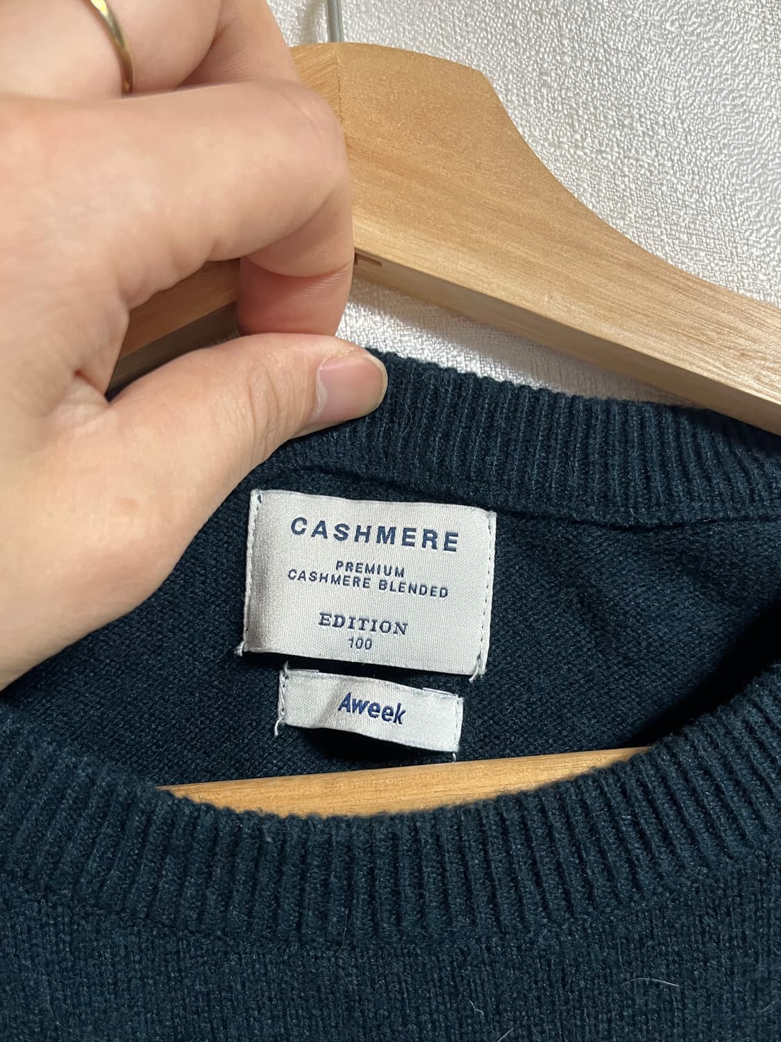 공용 에디션 캐시미어 니트 스웨터 100 상품이미지4