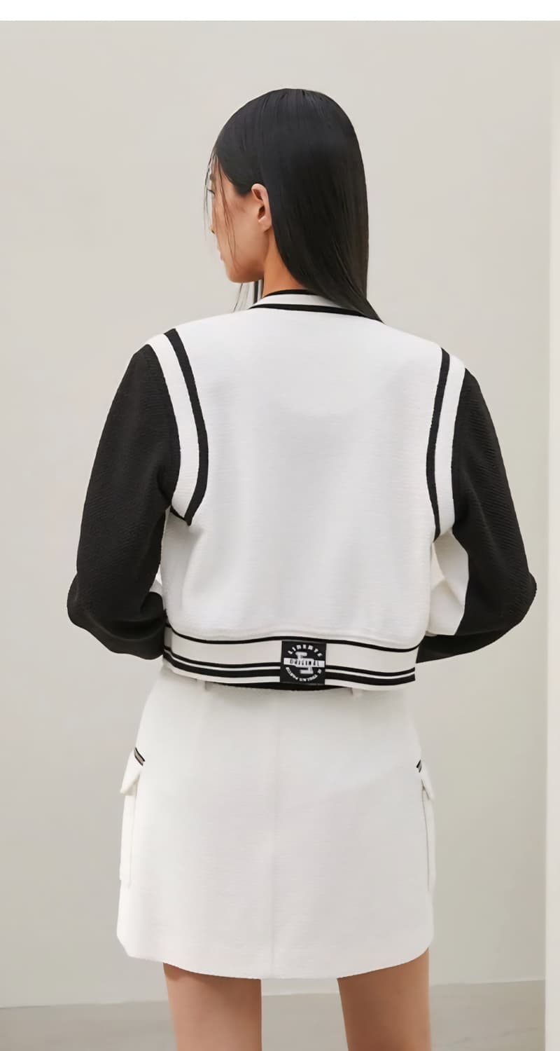 (새상품)에고이스트 배색 크롭점퍼55 상품이미지9