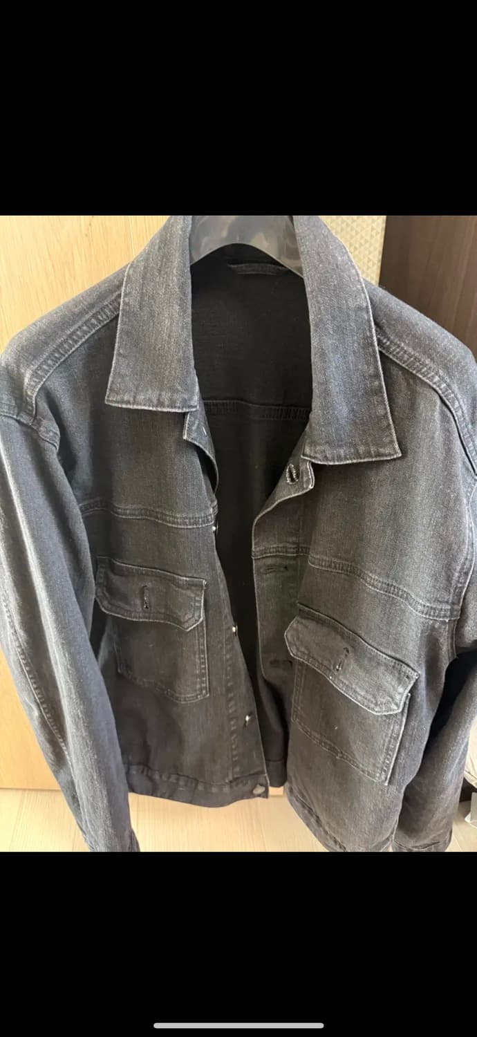 유니클로 흑청 데님 자켓 상품이미지1