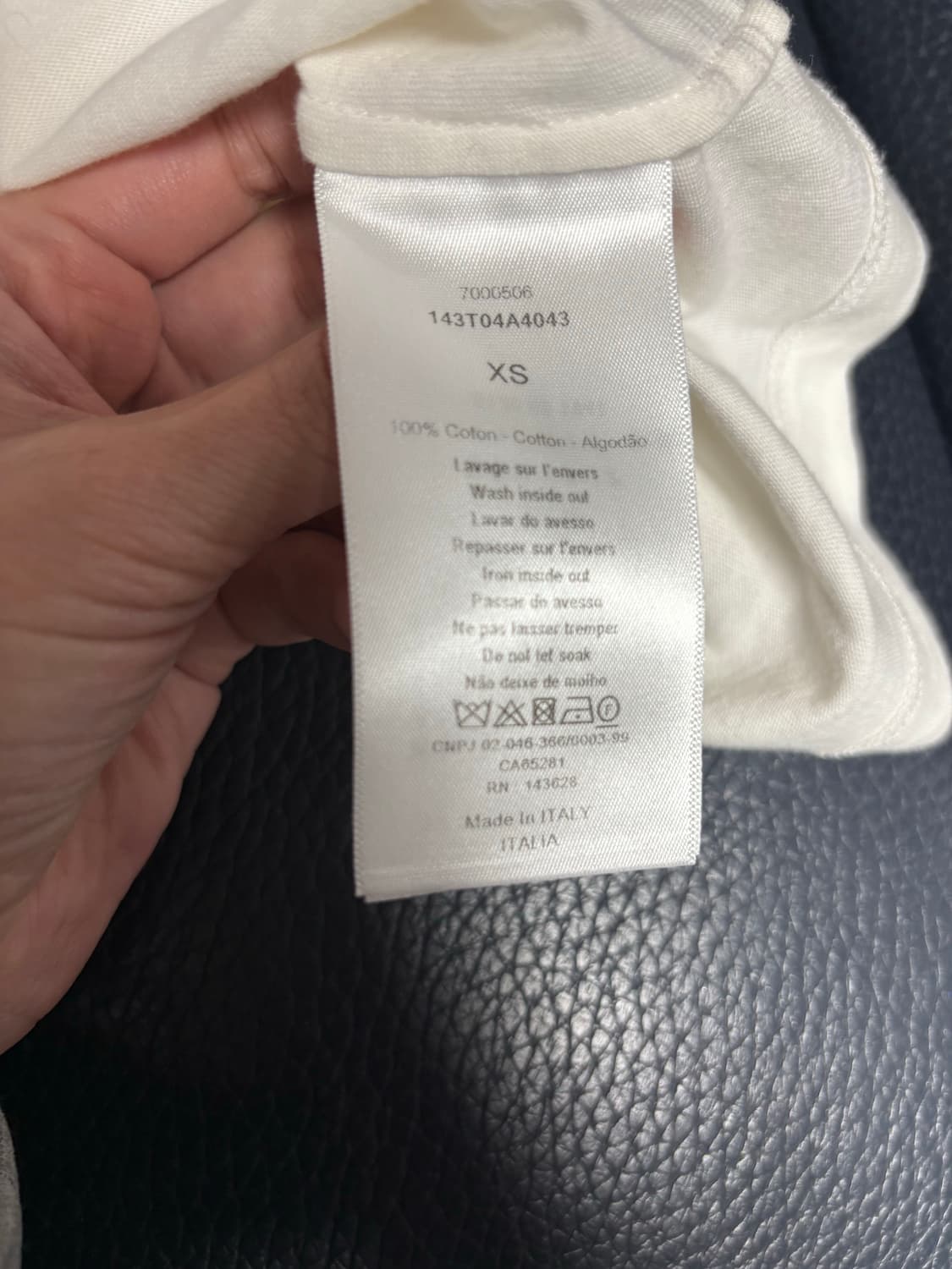 디올 오블리크 티셔츠,XS 상품이미지4