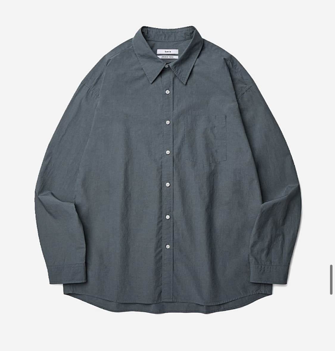 카미아 린넨코튼 타이프라이터셔츠 차콜그린 L(새상품) 상품이미지1