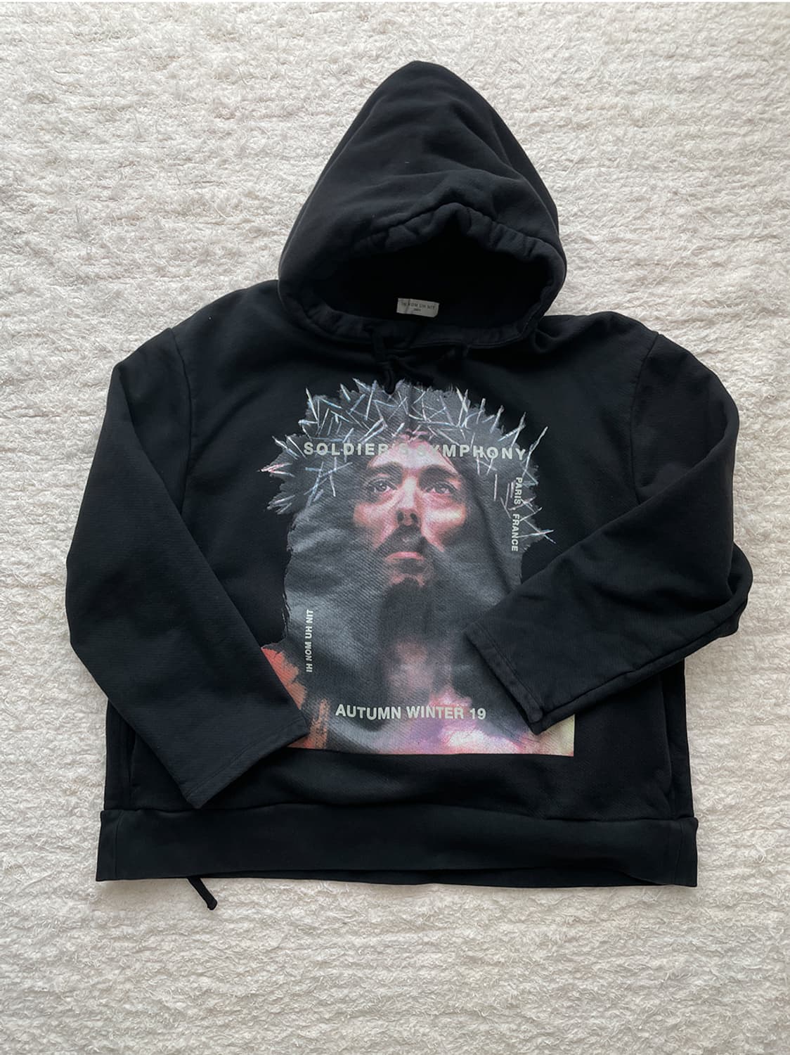 이놈어닛 19FW 지저스 JESUS 프린트 후드 티셔츠 상품이미지2