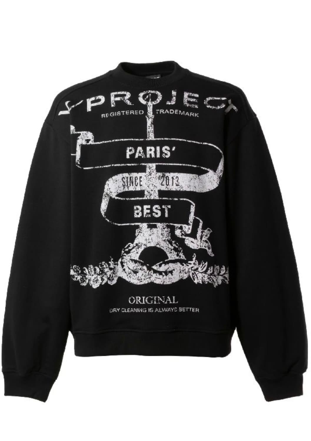 와이프로젝트 파리 로고 스웨트셔츠 상품이미지1