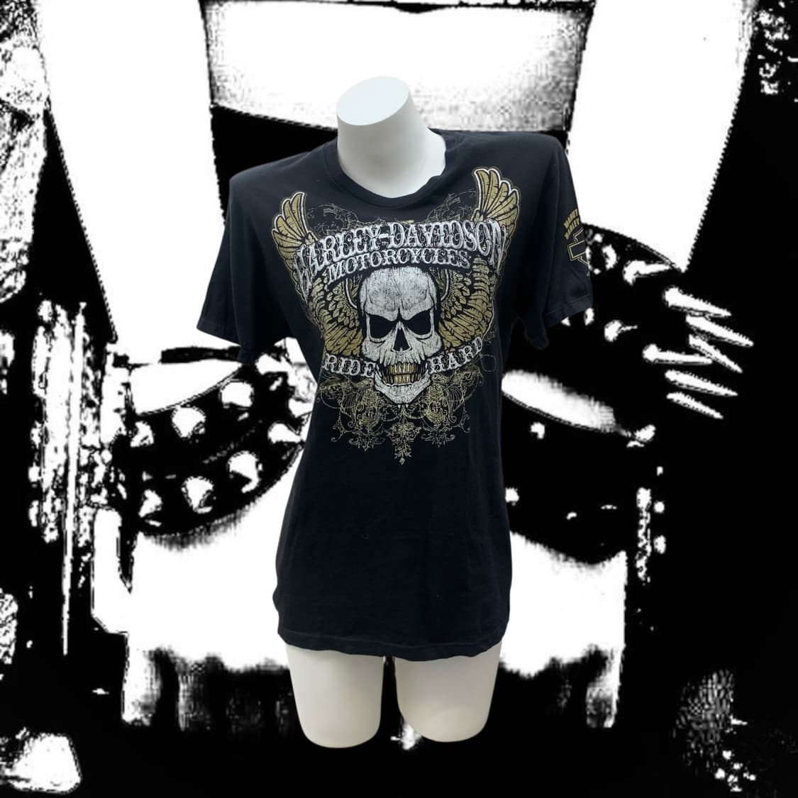 harley davidson skull punk top  상품이미지1