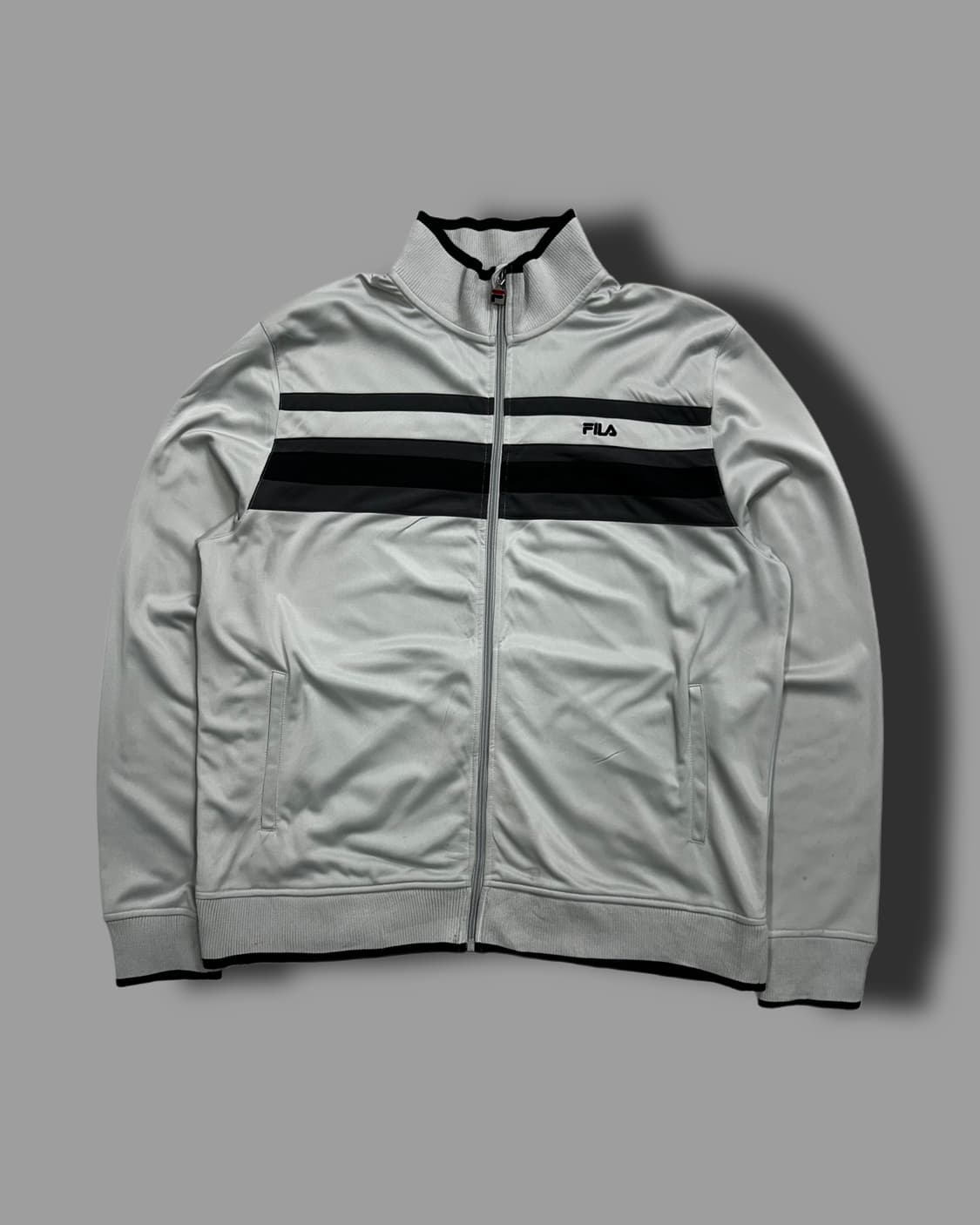 휠라 그레이 배색 트랙탑 져지 XL 상품이미지4