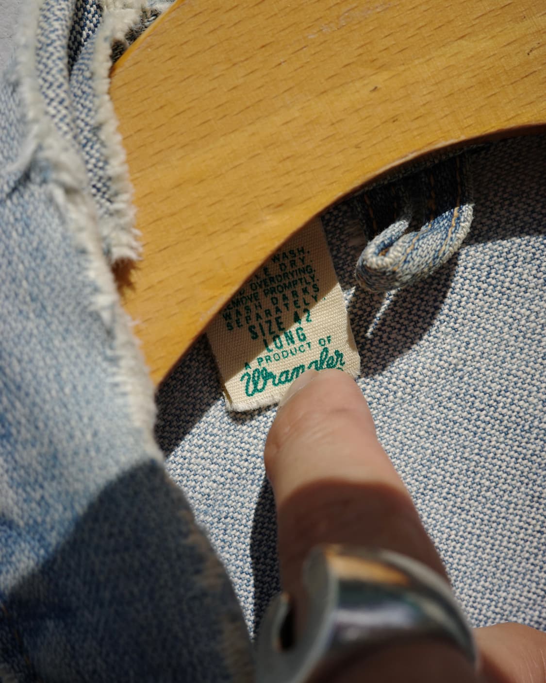 70s Wrangler 124mj 디스트레스드 데님 자켓 상품이미지4