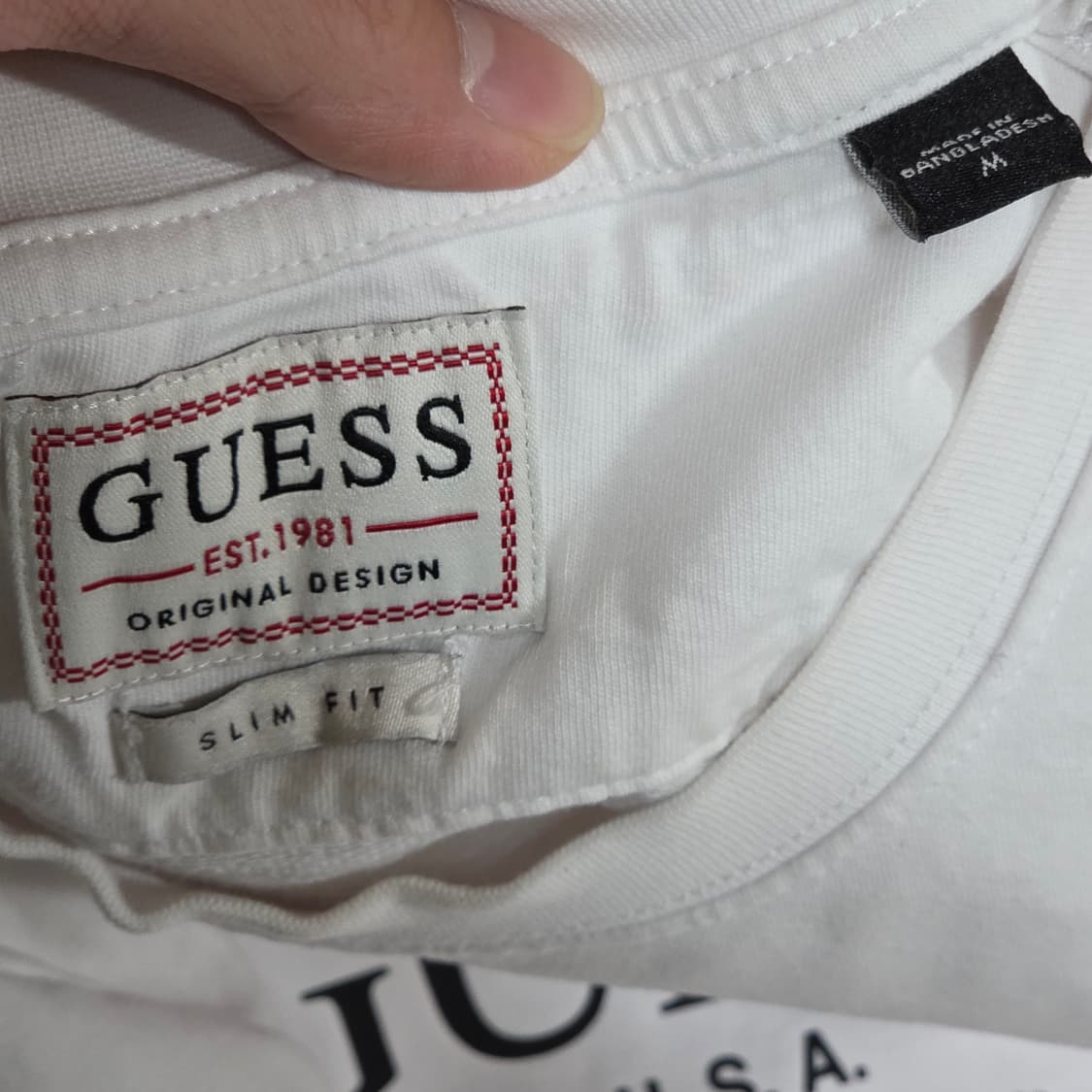 게스 빅로고 화이트 맨투맨 상품이미지7