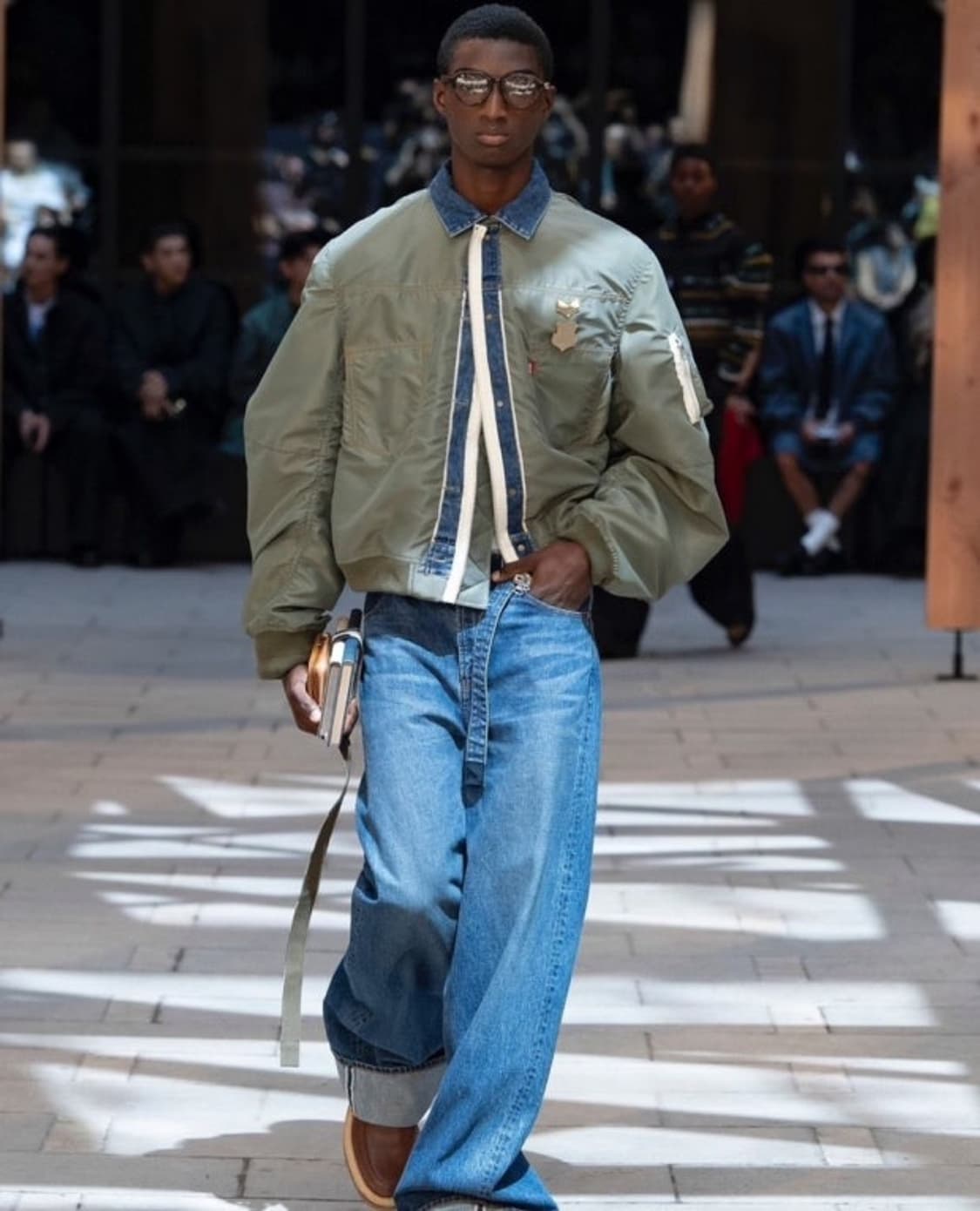 리바이스 x 사카이 나일론 트윌 리버시블 블루종 + 뱃지 4종 상품이미지2