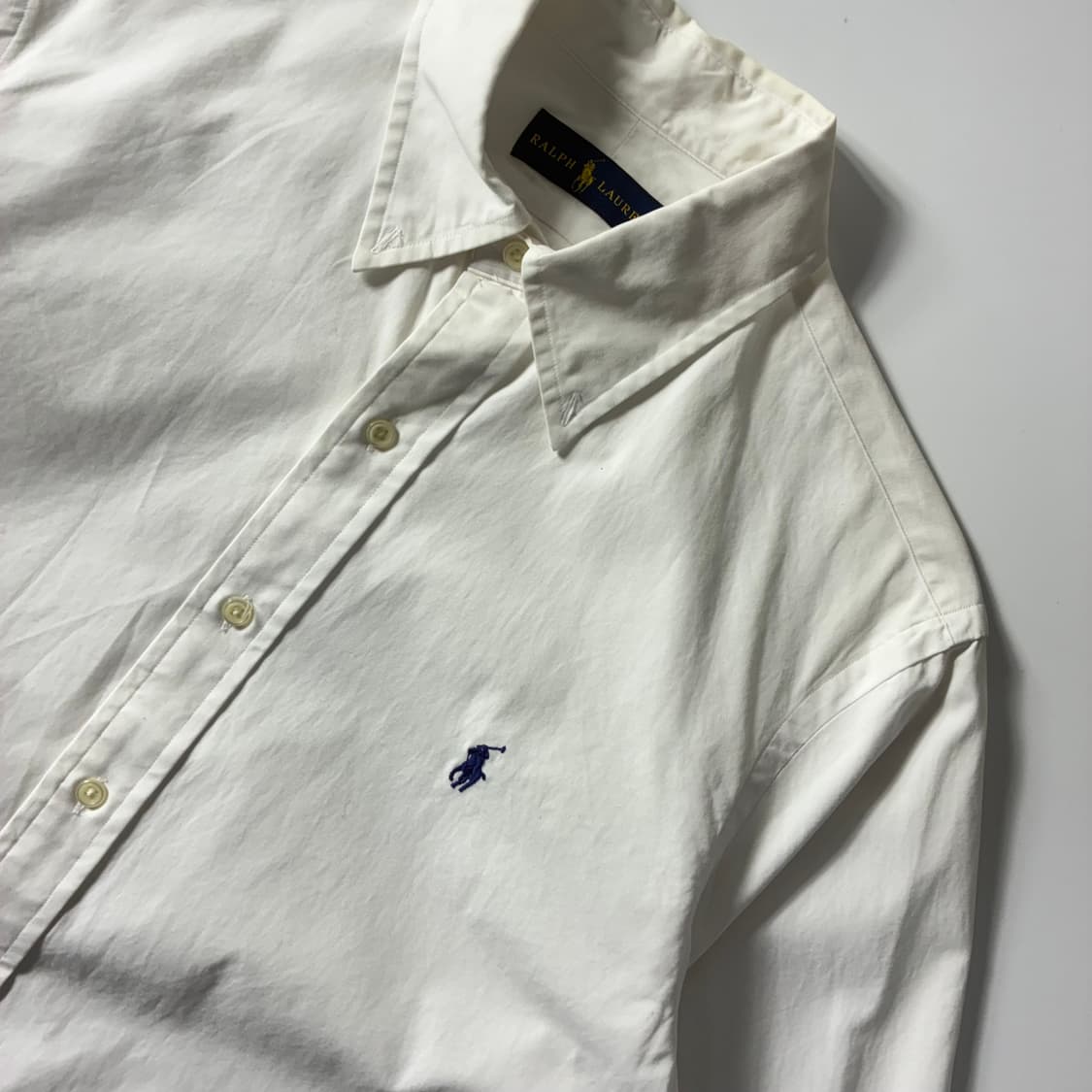 Polo  폴로 랄프로렌 자수 코튼 화이트 셔츠  상품이미지2