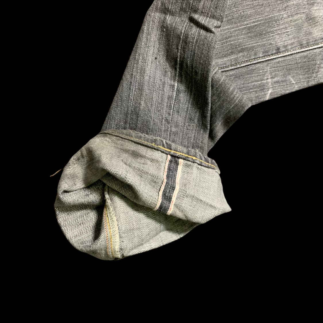 [L] 슈가케인 흑청 셀비지 데님 팬츠 상품이미지7