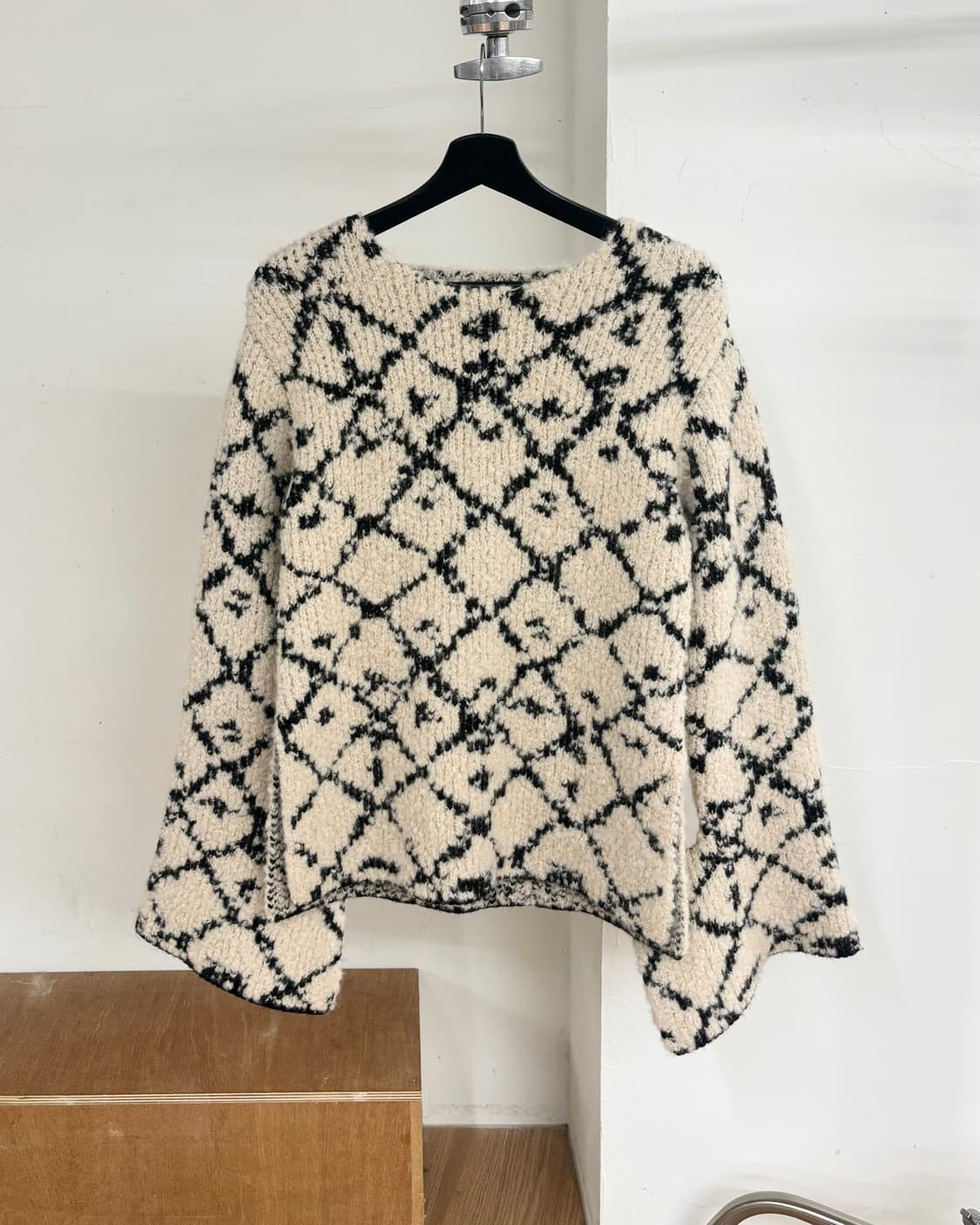 포츠 1961 베이지 하이넥 니트 풀오버 상품이미지1