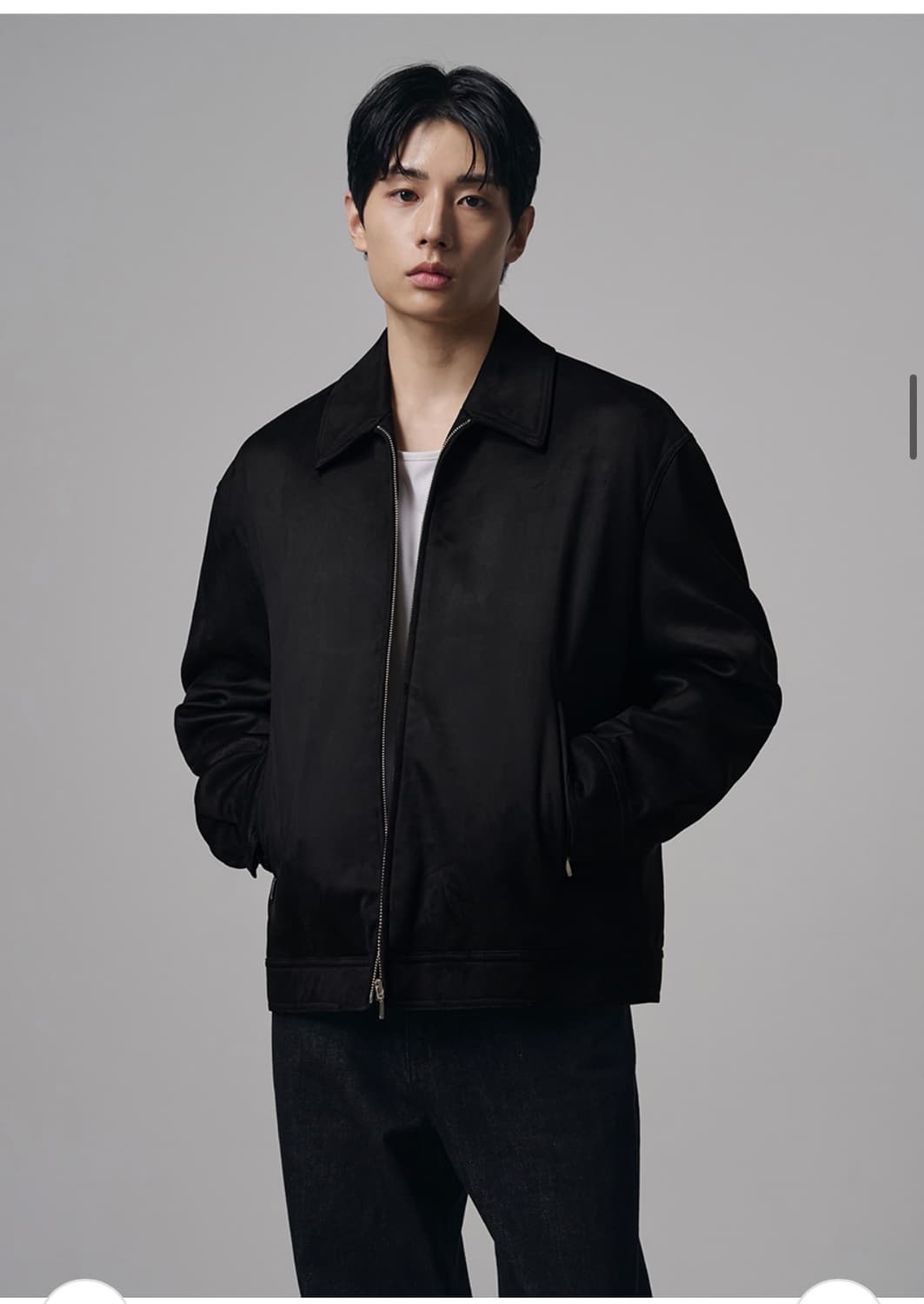 (새상품)(XL) 드로우핏 리에디션 스웨이드 자켓 [BLACK] 상품이미지6