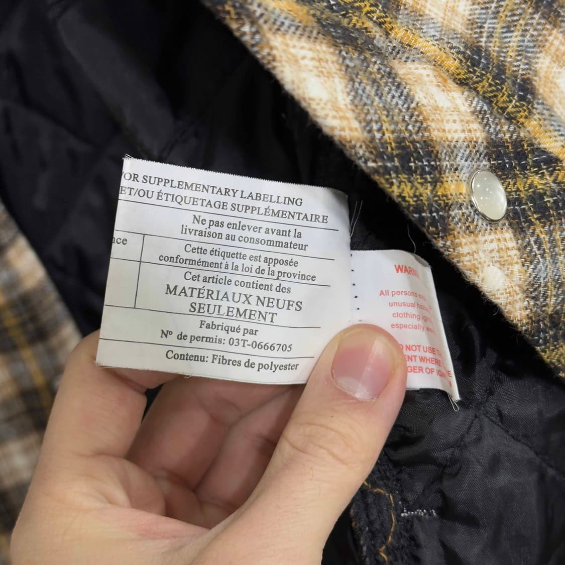 디키즈 체크 퀄팅 안감 셔츠 상품이미지8