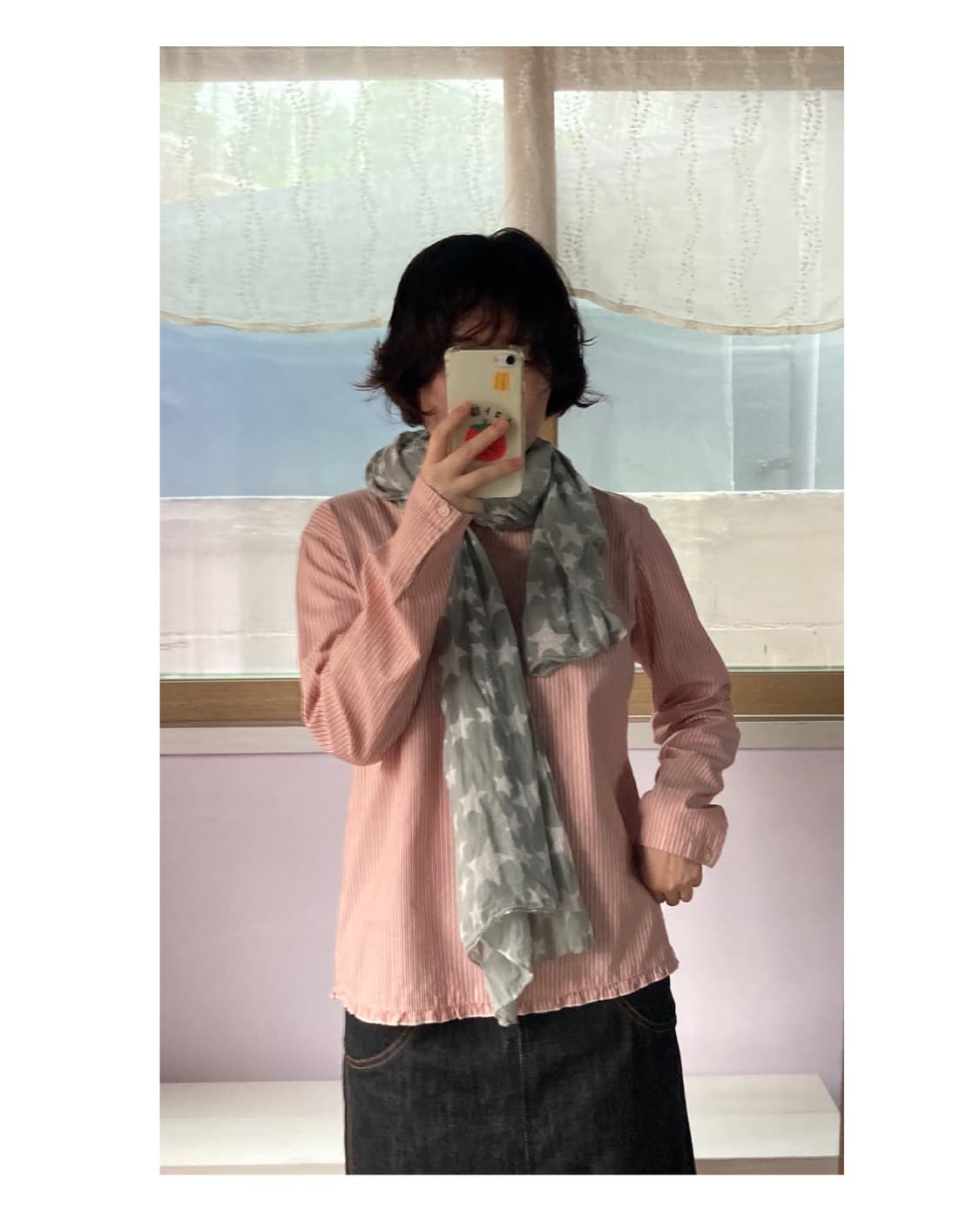 별 패턴  스카프 상품이미지4