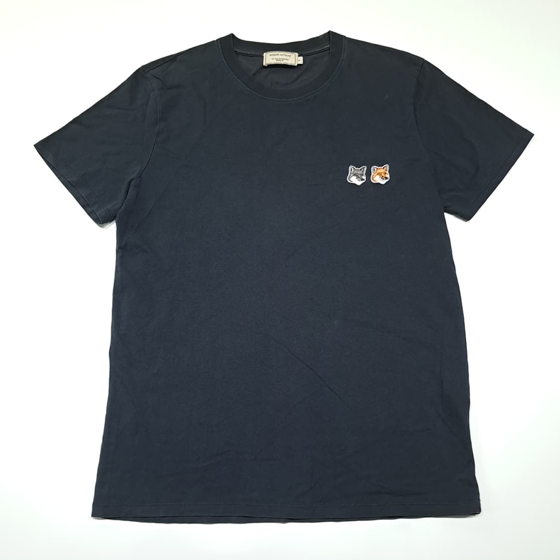 CK104 S 메종키츠네 더블폭스헤드 블랙 티셔츠 반팔 상품이미지1