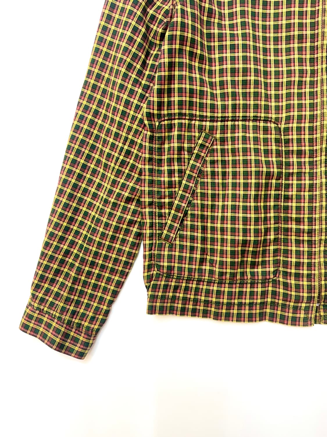 Beams 빔즈 타탄체크 블루종 자켓 집업 상품이미지5