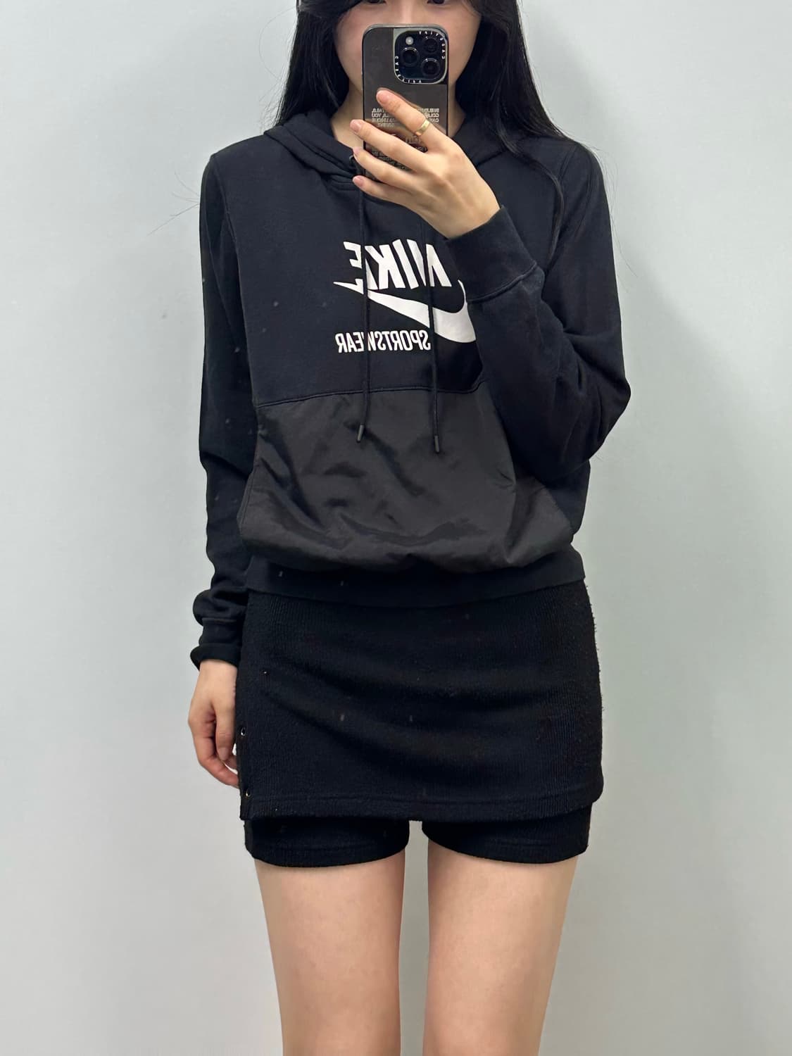 나이키 우먼스 퓨추라 블랙 후드티 상품이미지1