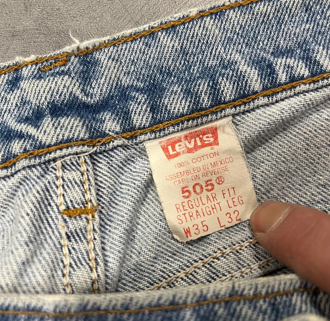 90s 리바이스505 오렌지탭 (33") 상품이미지4