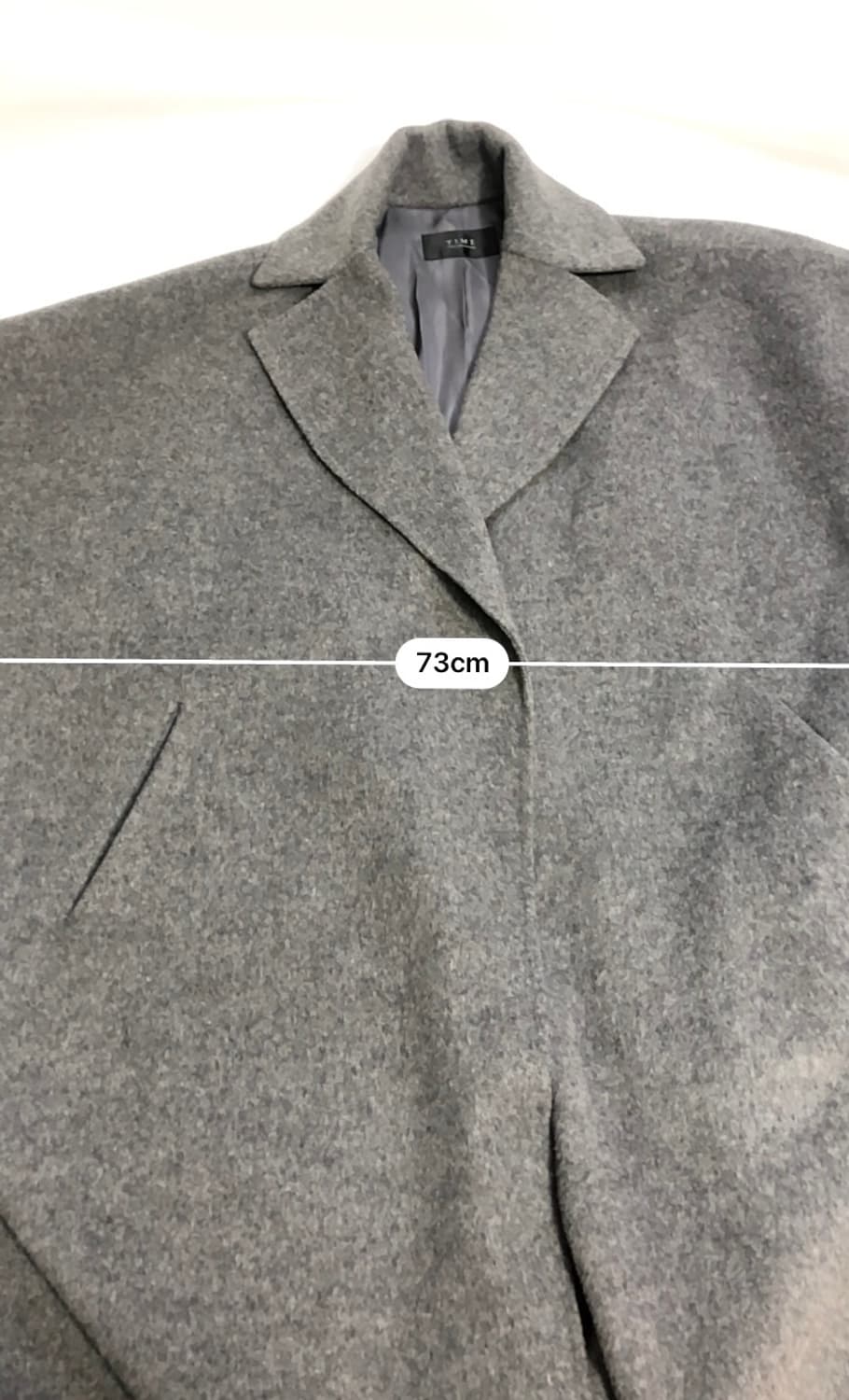 Time 타임 핸드메이드 캐시미어 코트 M 상품이미지10