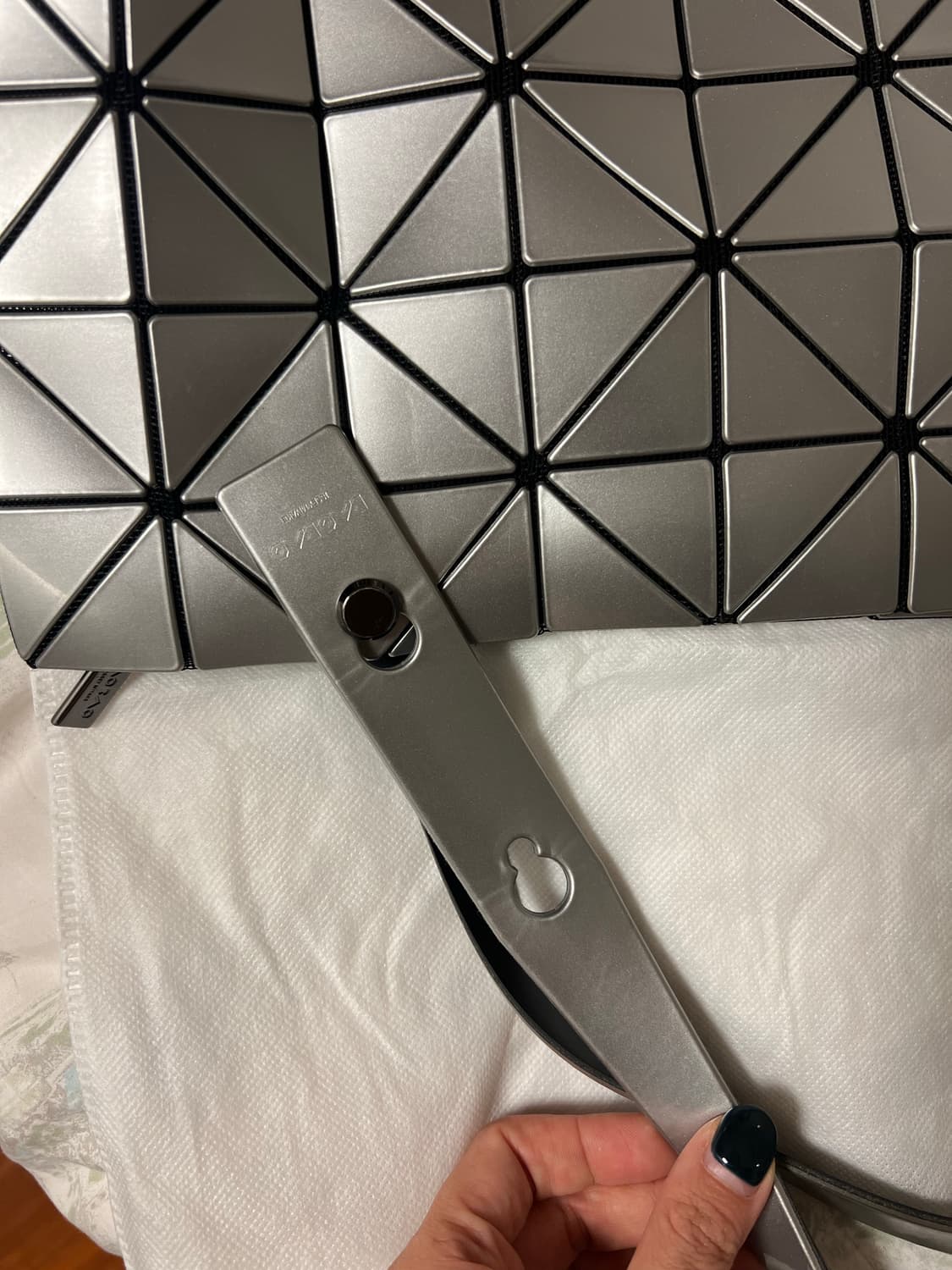 Baobao 바오바오 카툰 실버 토트백 상품이미지4