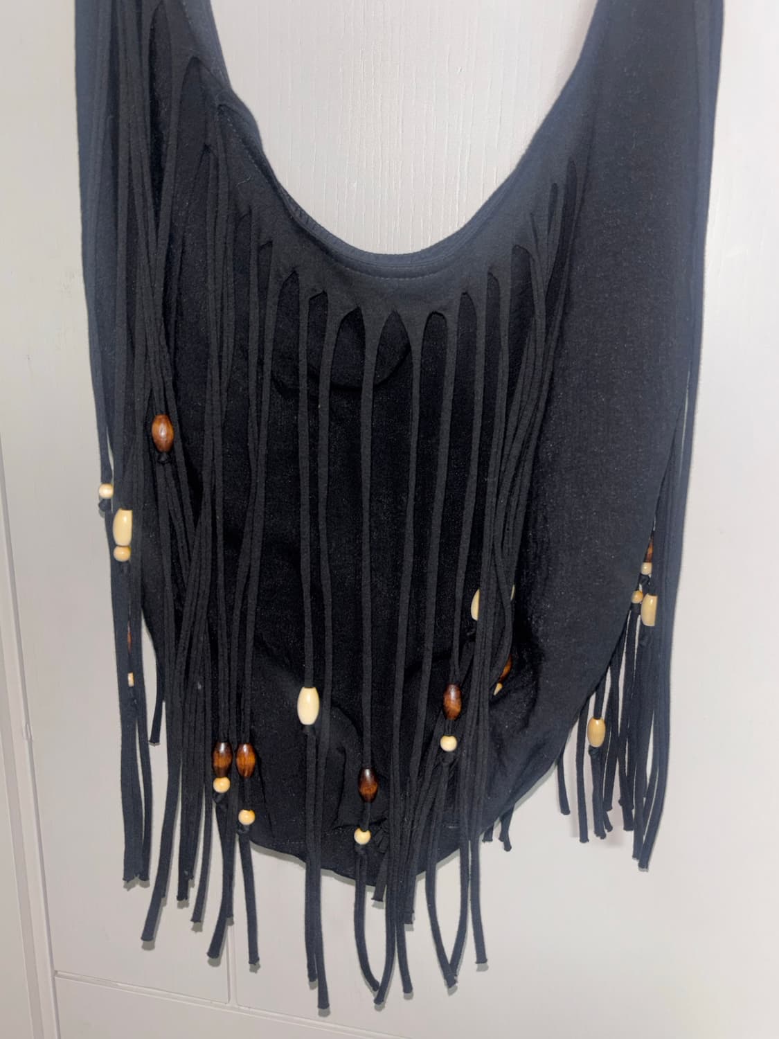 (품절템) 스컬프터 Shaggy Fringe Market Bag Blac 상품이미지5
