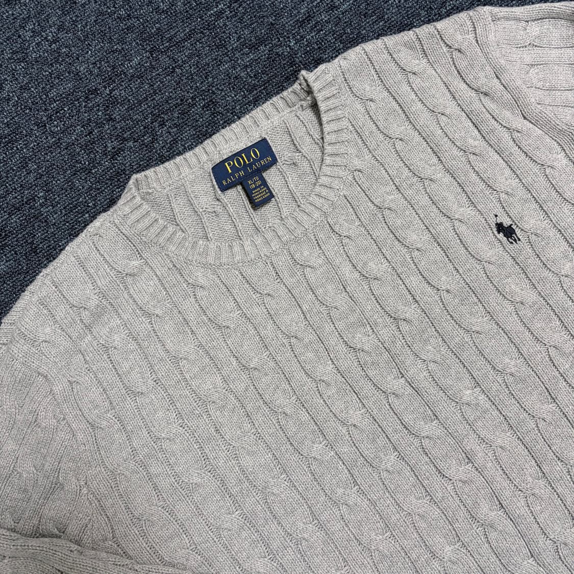 폴로 랄프로렌(18-20) 꽈배기 니트 상품이미지3