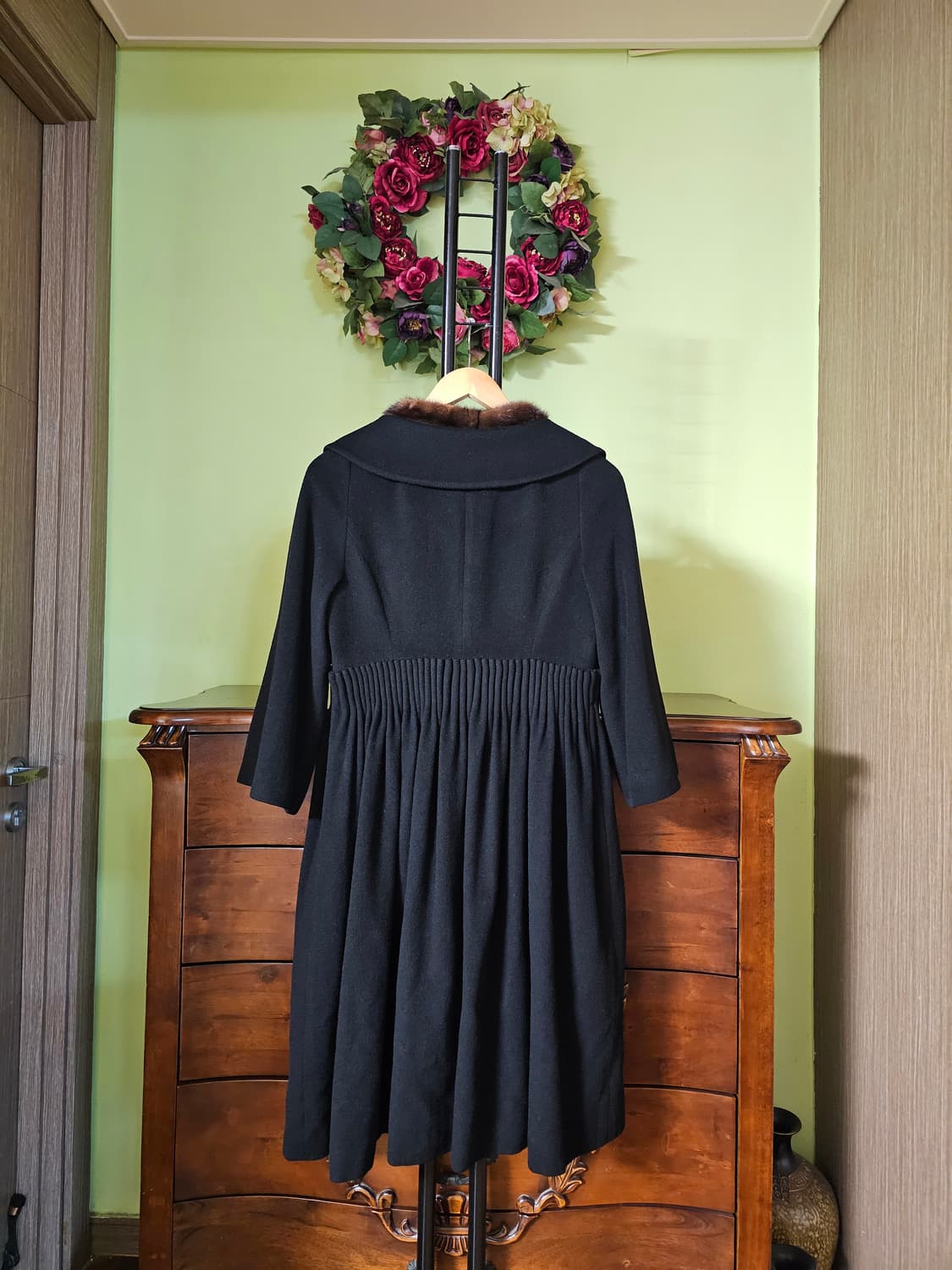 레니본 천연밍크배색 모캐시미어코트 상품이미지3