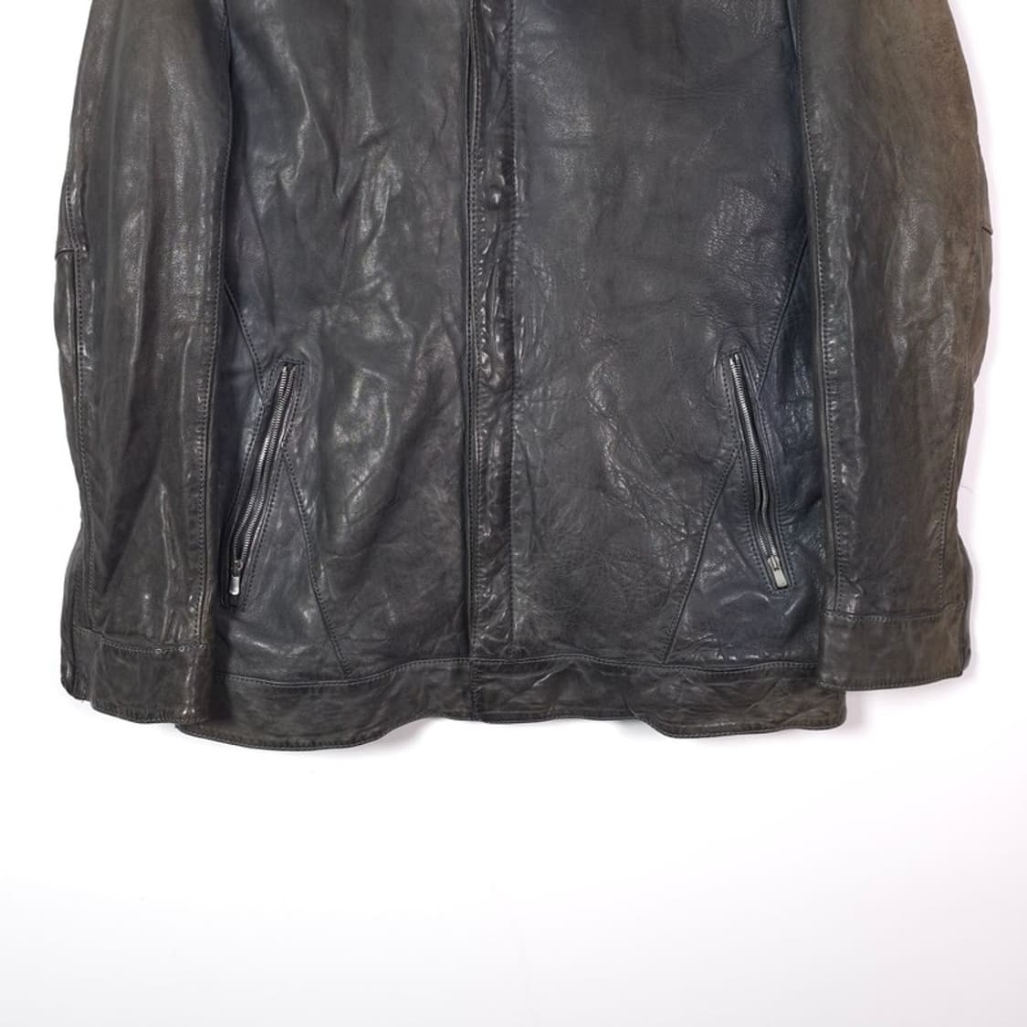 앤드지 램스킨 워싱 레더 자켓 L 상품이미지4