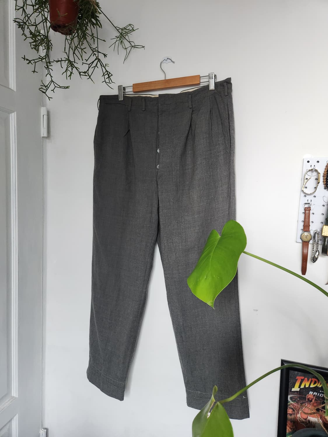 60s 한국 테일러 수트 울 팬츠 상품이미지1