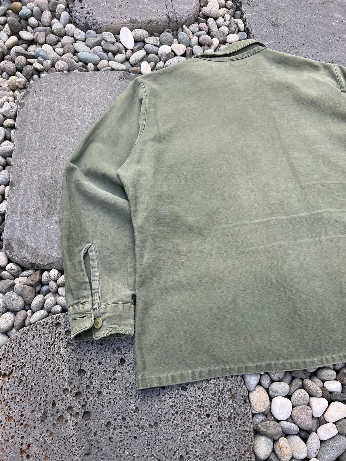 OLD DISTRESSED US ARMY OG-107 밀리터리셔츠자켓 상품이미지9