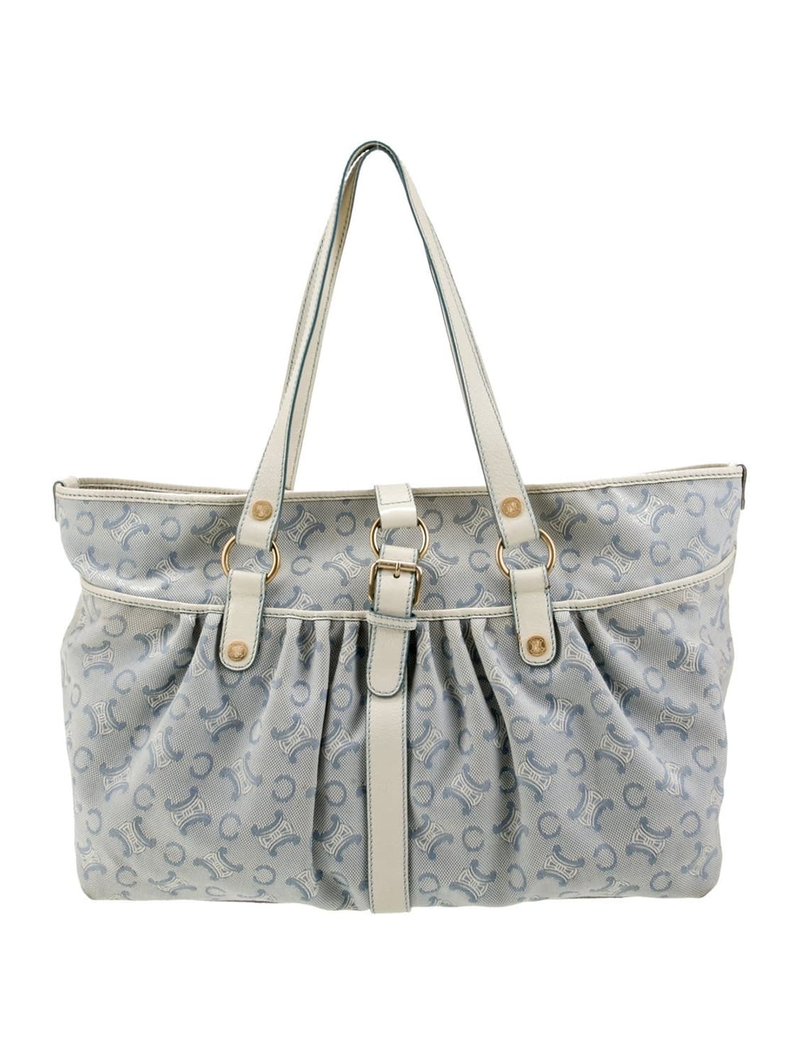 셀린느 트리오페 스카이블루 캔버스 숄더백 (정품) 상품이미지2